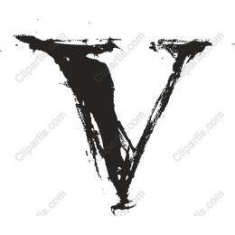 Bold V Brush Stroke