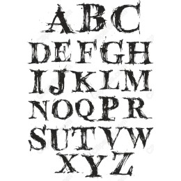 Brushstroke Alphabet Clipart Set