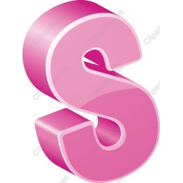 3D Pink Letter