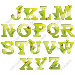 Green Leaf Alphabet Pack