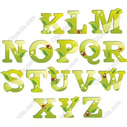 Leafy Alphabet Collection