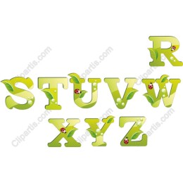 Nature-Inspired Leafy Letters (R-Z)