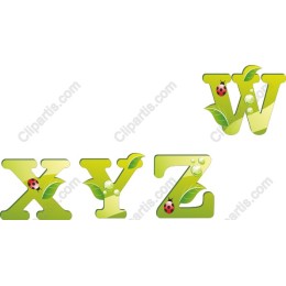 WXYZ Leaves and Ladybugs