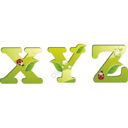 Nature Alphabet Letters Set