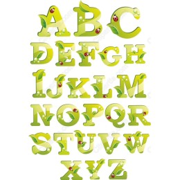 Green Leaf Alphabet Set