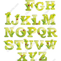 Leafy Alphabet Set