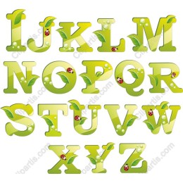 Nature-Inspired Alphabet Letters