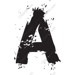 Distressed Letter A