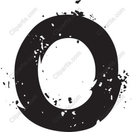 Grunge Letter O