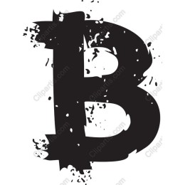 Grunge Letter B