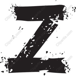 Grunge Letter Z