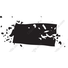 Abstract Black Splatter