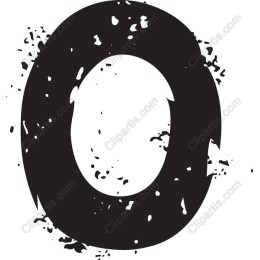 Grunge Style Letter O