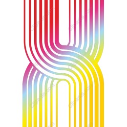 Vibrant Gradient Line Abstract