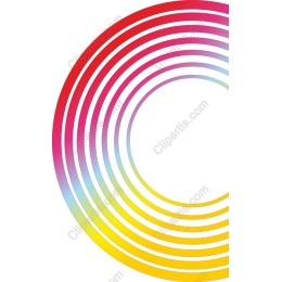 Vibrant Gradient Concentric Circles