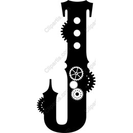 Steampunk Letter J