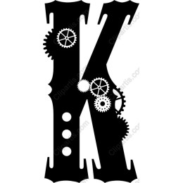 Steampunk Letter K