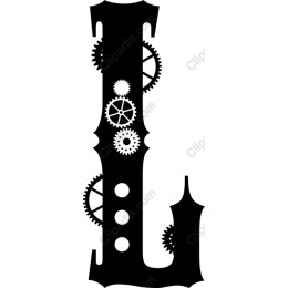 Steampunk Letter 'L'
