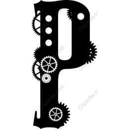Steampunk Letter P