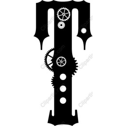 Steampunk Gear Letter T