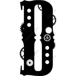 Steampunk Letter D
