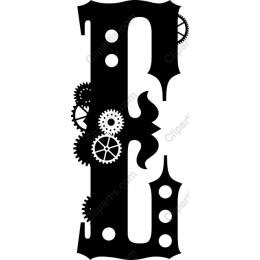 Steampunk Letter E