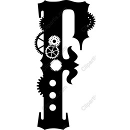 Steampunk Letter F