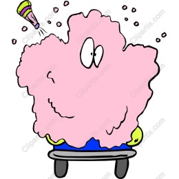 Whimsical Cotton Candy Character