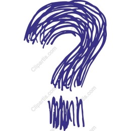 Artistic Purple Question Mark