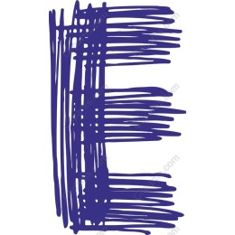 Bold Purple Letter E