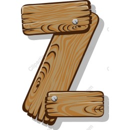 Rustic Wooden Number 7