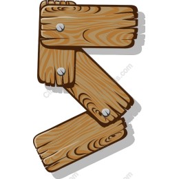 Rustic Wooden Letter Z
