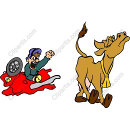 Whimsical Rural Life - Character & Cow