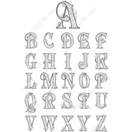 Ornate Alphabet Clipart Set