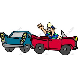 Cartoon Cars Standoff