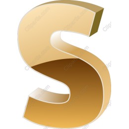 3D Gold Letter