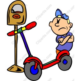 Playful Scooter Kid