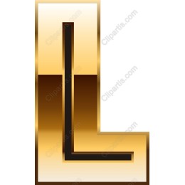 Golden Letter L for Creative