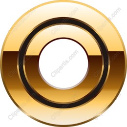 Gold Metallic Badge