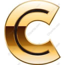 Gold Letter C