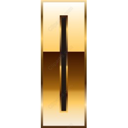 Gold and Black Vertical Bar