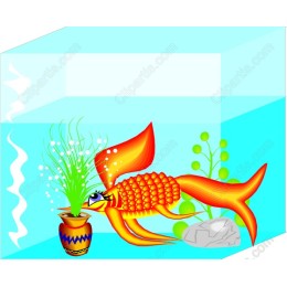 Vibrant Goldfish in Aquarium