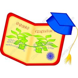 Award Certificate with Graduation Cap