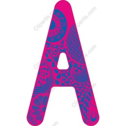 Vibrant Letter A Decorative