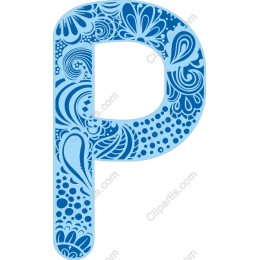 Floral Letter P