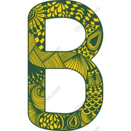 Vibrant B Letter