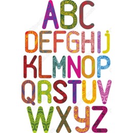 Artistic Alphabet Clipart Set