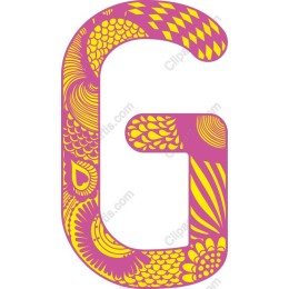Vibrant Floral Letter G