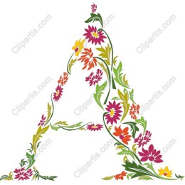 Floral Letter 'A'