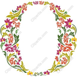 Vibrant Floral Frame
